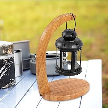 Amazon.co.jp: Kokiya キャンプランタンスタンド木製